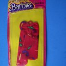 1981 BEST BUY FASHIONS 4 BARBIE  DOLL Red Knit Print Dress w/Ties $1468 NEW NRFP
