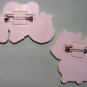 (2) Vintage C.M. Paula Co 1981 CHRISTMAS JOY & REINDEER PINS BROOCH