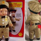 SHELL  OIL CO. 13" STATION ATTENDANT BUDDY LEE DOLL w/ COLLECTIBLE TIN