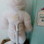 15" PORCELAIN SNOW ANGEL DOLL w/RED BIRD MIB