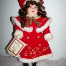 18" PORCELAIN Green Eyed Green Eyed VANESSA CHRISTMAS DOLL NRFB