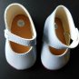 Lt. Blue FAUX LEATHER SIDE BUTTON DOLL Size 6 SHOES 3 1/2" long x 1 1/4 wide MIP