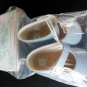 Lt. Blue FAUX LEATHER SIDE BUTTON DOLL Size 6 SHOES 3 1/2" long x 1 1/4 wide MIP