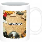 10 MENARDS  COFFEE CUPS MUGS - WOOD TOOLS NEW