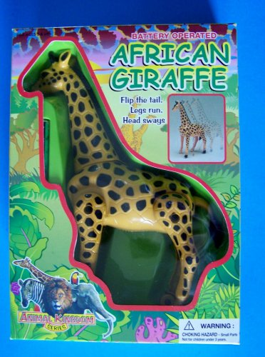 1999 Funmax Battery Operated AFRICAN GIRAFFE Flip Tail-Legs Run Head Sways NRFB