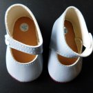 Lt. Blue FAUX LEATHER  DOLL Size 6 SHOES 3 1/2" long x 1 1/4 wide fit Chatty MIP