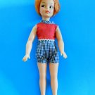 1960's  CARROT TOP PEPPER Tammy Sister 9"  Orig Playsuit Red Hair w/Freckles VGC