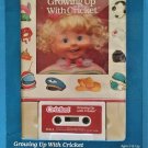 1986 TALKING CRICKET BOOK & CASSETTE TAPE / Growing Up With Cricket NRFP NEW