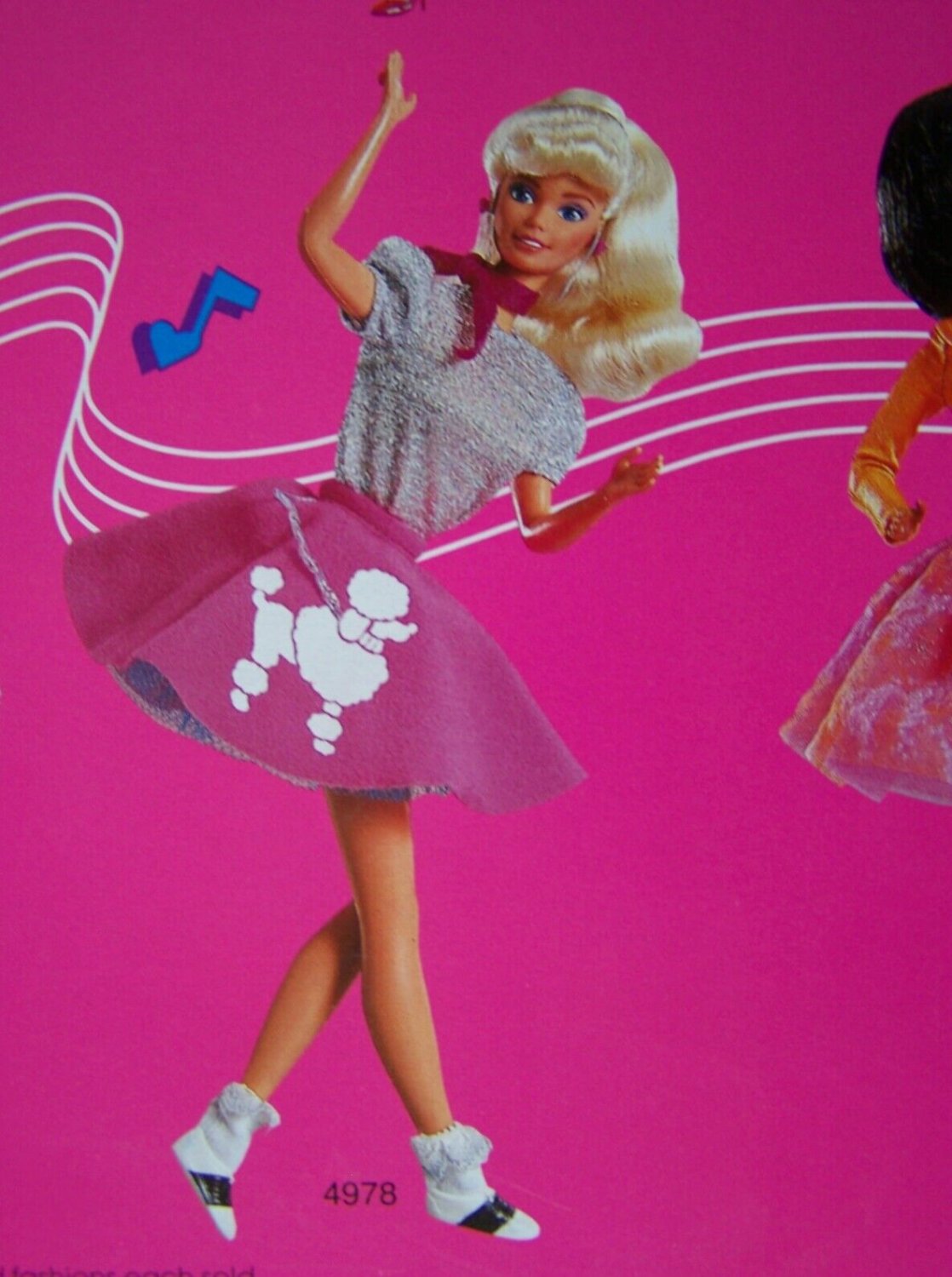 1987 BARBIE & the SENSATIONS POODLE SKIRT DOLL FASHION its 11 1/2" dolls NRFB