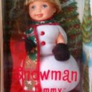 SNOWMAN TOMMY DOLL OR ORNAMENT4" tall  Mattel 2001 NRFB