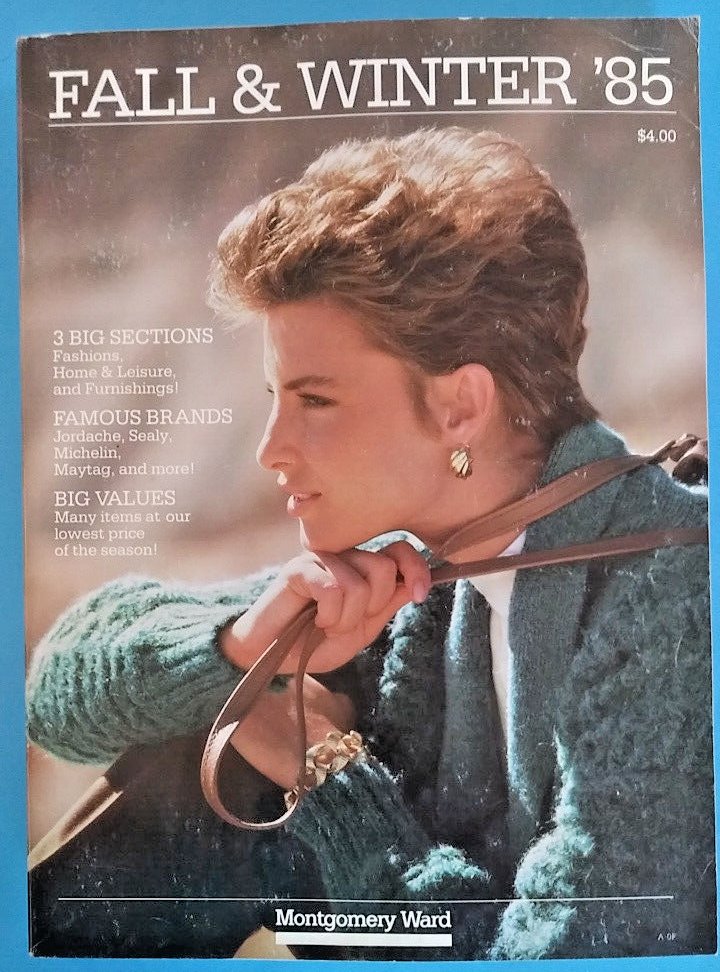 1985 WARDS FALL & WINTER '85 MONTGOMERY WARD BOOK CATALOG Huge 11" x8 1