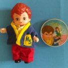 TYCO DIXIE'S DINER MITCH DOLL 3.5"w/ Name Button All Orig complete VGC