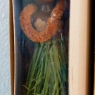 Vintage 50's HAWAIIAN SOUVENIER HULA DOLL 6" Never Removd From Box Beach Blanket