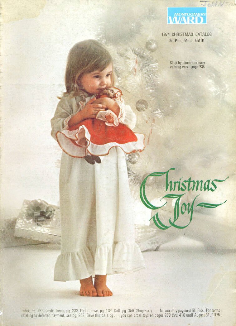 1974 MONTGOMERY WARD '74 CHRISTMAS CATALOG WARDS Repl back cover