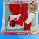 1982 FISHER PRICE MY FRIEND 233 BASEBALL OUTFIT Shirt Leggings Cap Glove NRFP