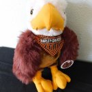 1998 HARLEY DAVIDSON BALD EAGLE 10" Plush Stuffed Bird w/Cap & Bandana - Tag
