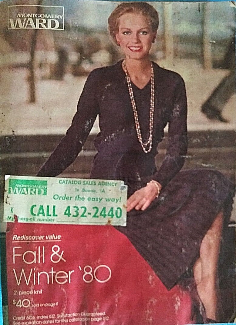 1980 WARDS FALL/WINTER '80 MONTGOMERY WARD BOOK CATALOG Huge 11" x8 1/2
