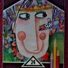 24 PRISMACOLOR PREMIER COLORED PENCIL set in Tin Storage Layered Box NEW
