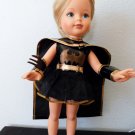 1984 KIMBERLY DOLL 17" dressed as Batman Batgirl  .a really unique outift VGC