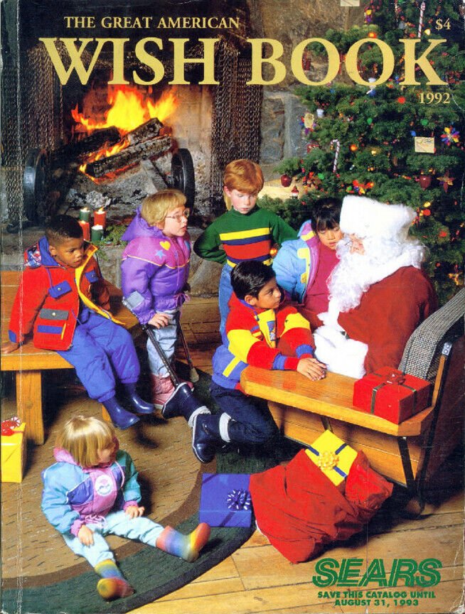 1992 SEARS GREAT AMERICAN WISH BOOK '92 CHRISTMAS CATALOG