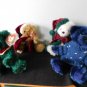 (4) 1993 Ty Beanie Baby Attic Treasures KLAUS JANGLE LAUREL ORION -Jointed  NWTs
