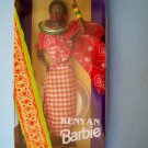 1994 KENYAN BARBIE DOLL..wearing Shuka with Kanga Red Cape DOTW NRFB