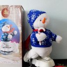 18" Animated ICE SKATING SNOWMAN Stocking hat scarf sweaterEnchanted Forest  MIB
