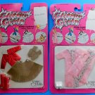 (2) GLITTER GIRLS Sparkles with Glamour FASIONS 5 1/2" Doll Vogue 1982  MIP