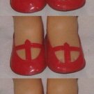3 pr Vintage MATTEL SINGING CHATTY RED T STRAP JAPAN SHOES-fit many 14-16" Dolls