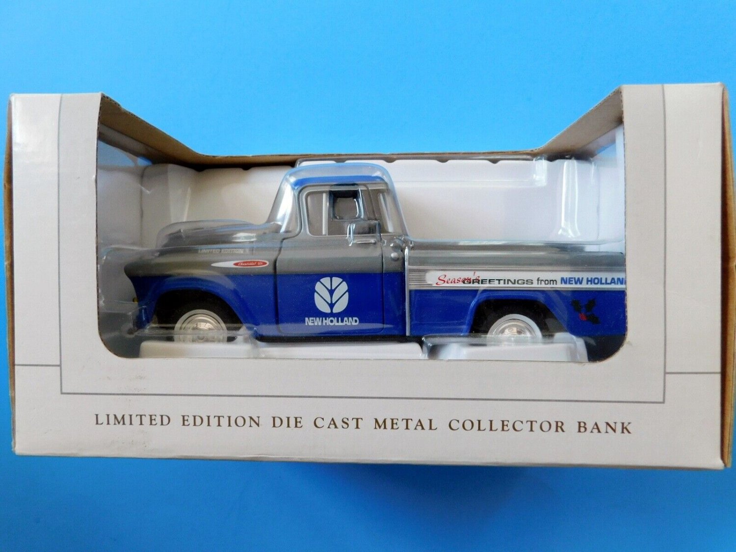 New Holland 1957 CHEVY CAMEO PICKUP TRUCK DieCast SpecCast 1/25 Bank