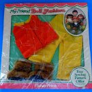 1982 FISHER PRICE MY FRIEND WINTER WEAR  Vest, Pants & Faux Fur Boots     MIP