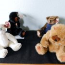(4) 1993 Ty Beanie Baby Attic Treasures IVAN CODY CHRISTOPHER NICHOLAS   NWTs