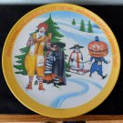 Vintage 10 inch Plate Ronald McDonald Winter Hamburglar 1977