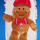 13" Singing GINGERBREAD MAN  Plush Jingle Bells  Works Well  NEW