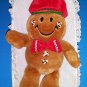 13" Singing GINGERBREAD MAN  Plush Jingle Bells  Works Well  NEW