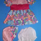 Fit most 17"-19" dolls CHATTY CATHY  AMERICAN GIRL GOLD STARS DRESS  PANTIES NEW