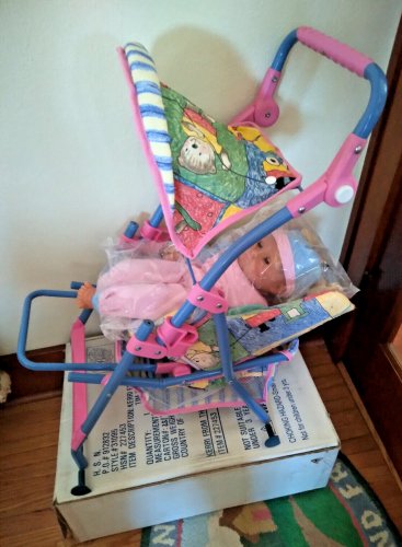 TIM WILSON 3 in 1 Foldable  STROLLER SET For Dolls ~  16" Kerri Doll MIB NEW