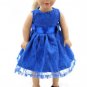 Fits CHATTY CATHY AMERICAN GIRL sized  17"-19" Dolls BLUE LACE  GOWN Dress  NEW