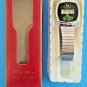 Men's JOHN DEERE TRACTOR DIGITAL WRISTWATCH FLEX SILVER BAND NEW BATTERY MIB NEW