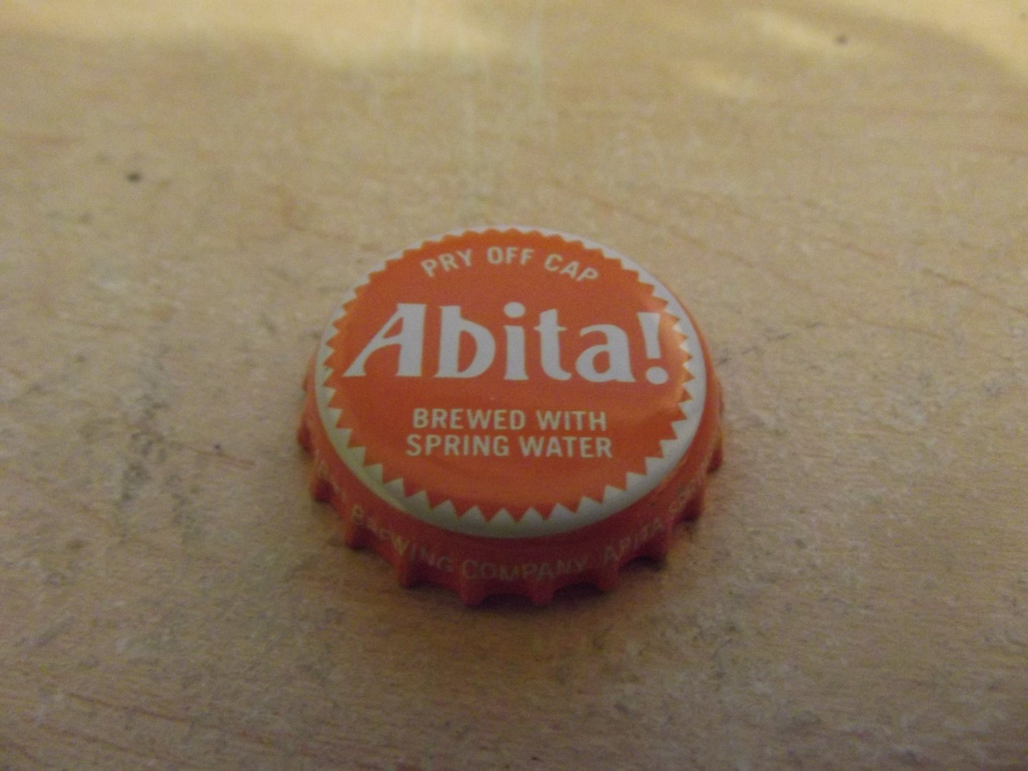 Orange Abita Brewing beer bottle cap Abita Springs LA