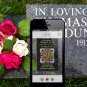 Custom Digital Memorial Plaque with QR Code