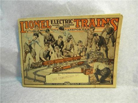 1928 LIONEL CONSUMER FOLDER ORIGINAL