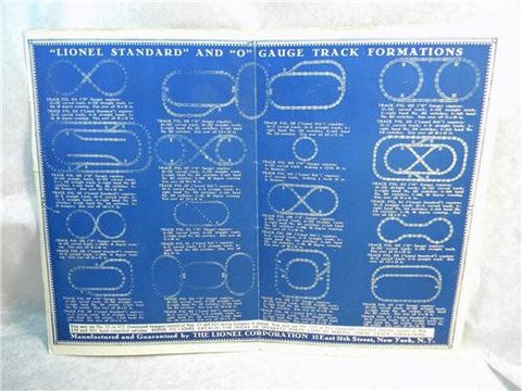 1928 LIONEL TRACK FORMATIONS PROMO ORIGINAL