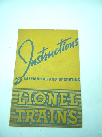 1935 Lionel Instruction Book    Excellent Original
