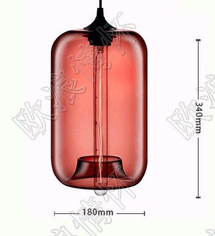 Niche modern glass pendant light / pendant lamp / Chandelier (HLP6002)-Red color