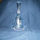 Glass Bell - duck motif - light blue - mint condition - kitchen ducks