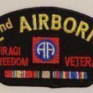 82nd Airborne AA  Iraqi Freedom Veteran Patch