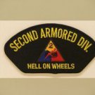 Second Armored Division - HELL ON WHEELS - Patch - NEW  2nd Armored Div.