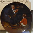 Vintage Rockwell Heritage Collection Plate -THE TYCOON  - Edward M. Knowles