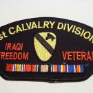 1st CALVALRY DIVISION - Iraqi Freedom Veteran - Embroidered  Patch - NEW